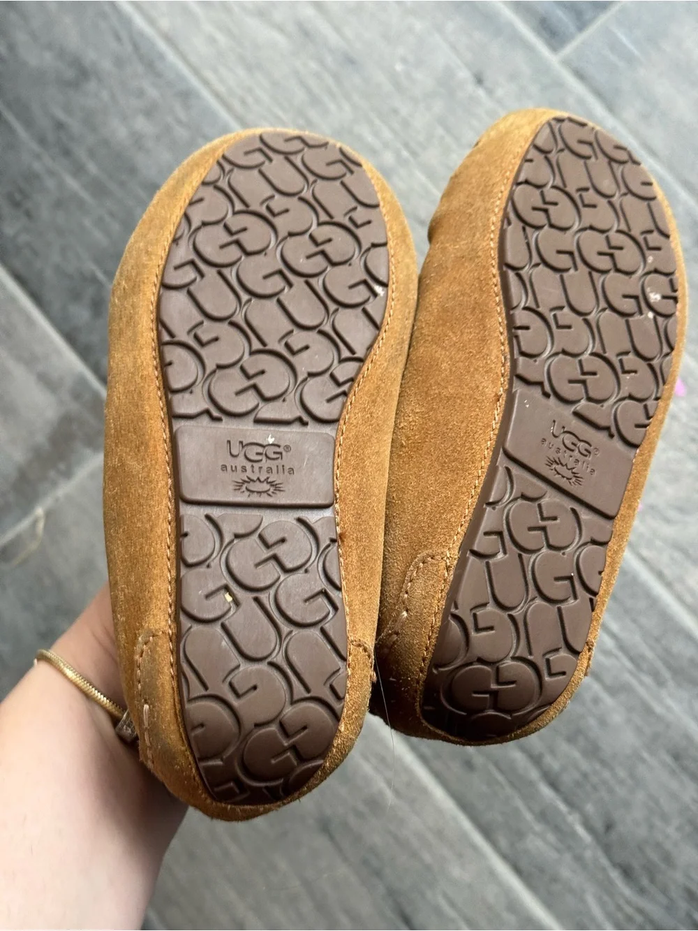 UGG toddler chestnut slippers